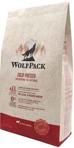 WOLFPACK Black Angus govedina, hladno presovana hrana za pse